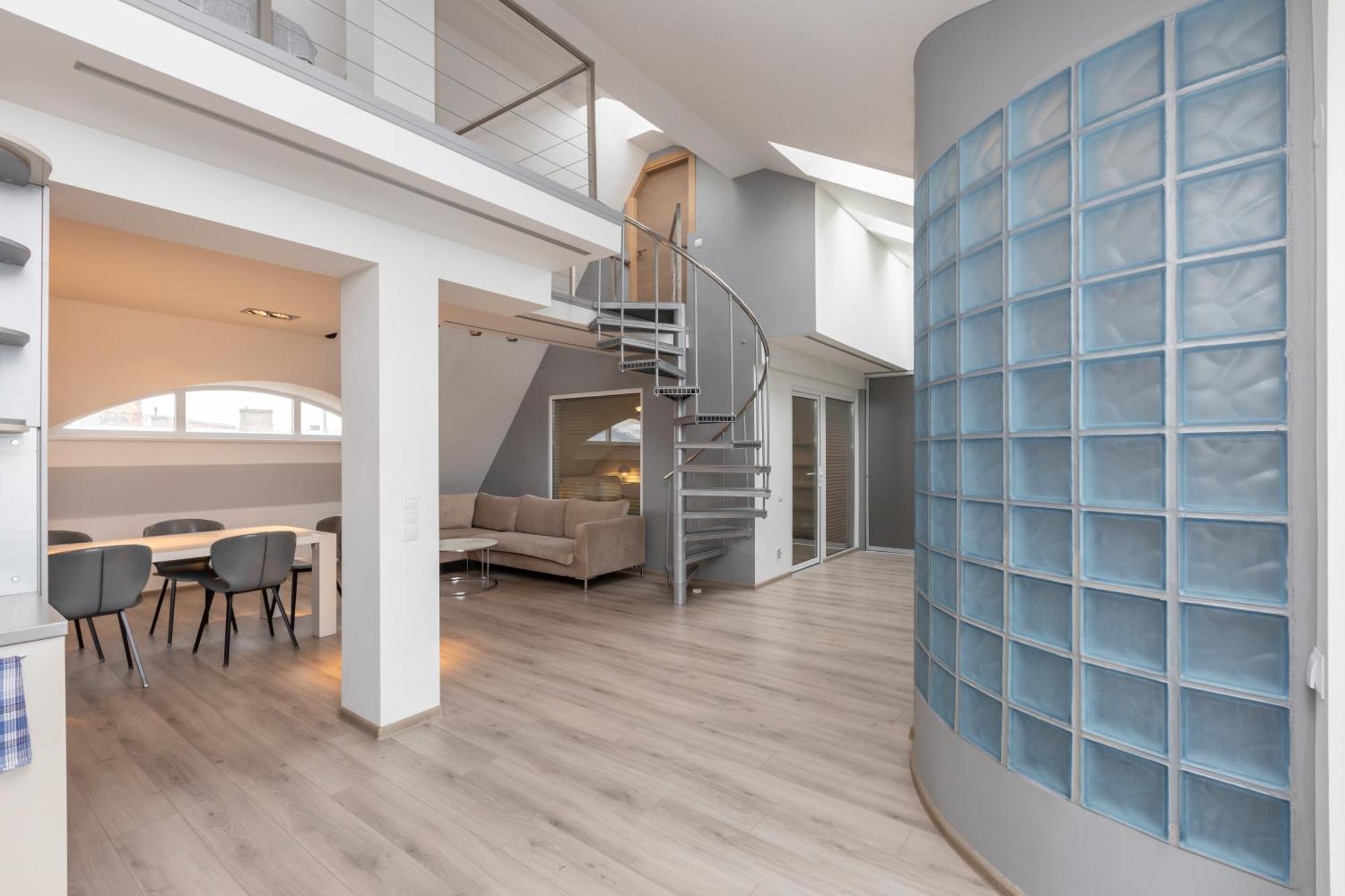 Penthouse Apartment With Terrace Рига Екстериор снимка